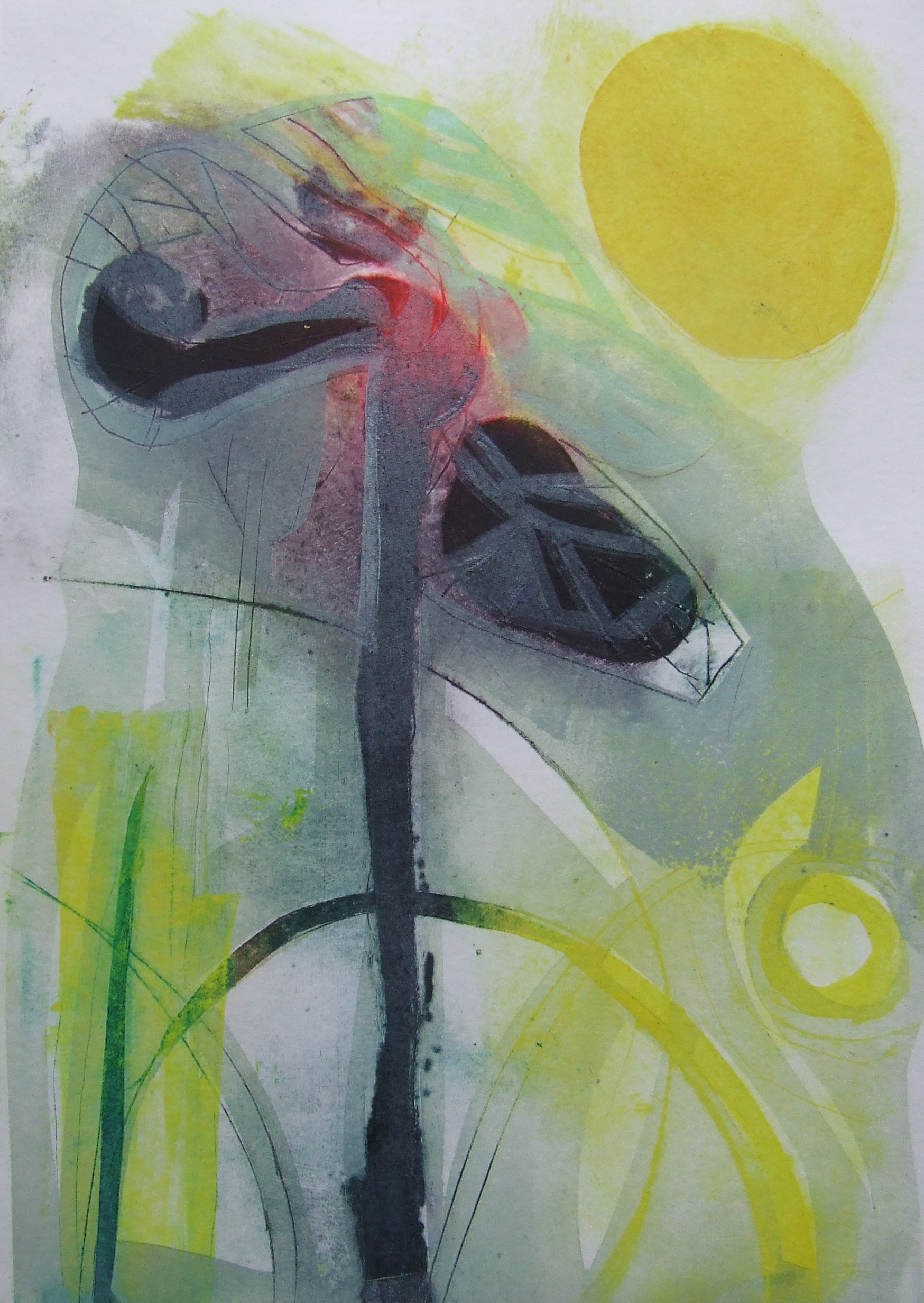 17-1 Collagraph Spring Garden