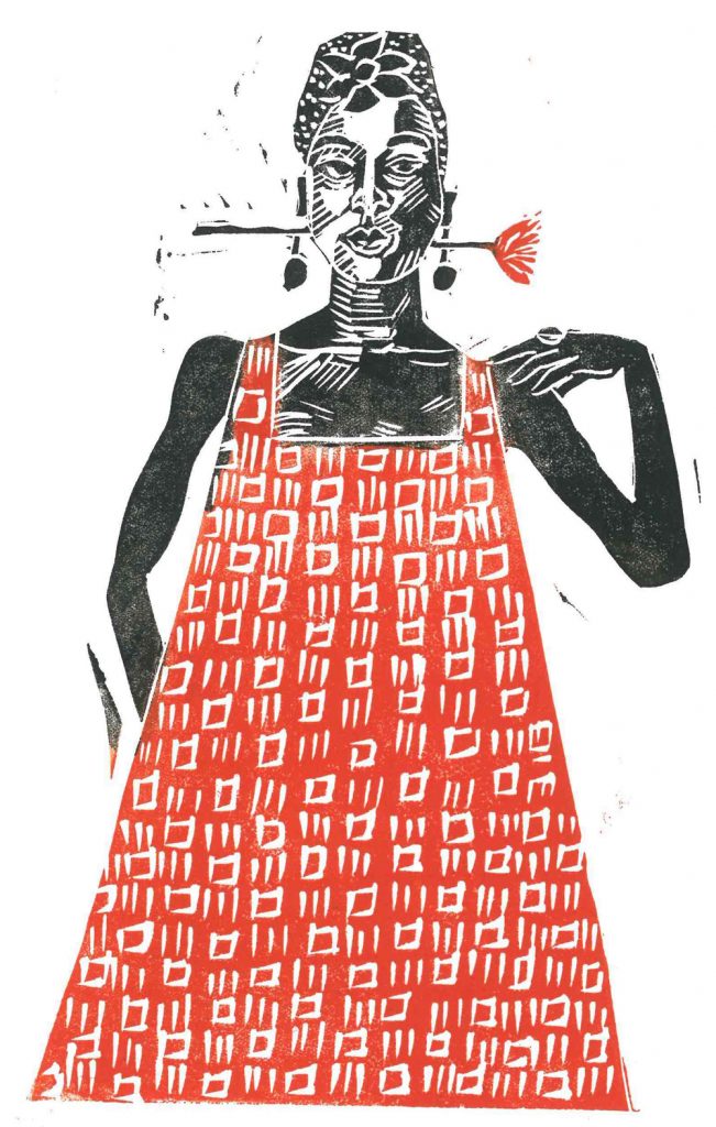 Alexandra Motiu - Girl With Flower II