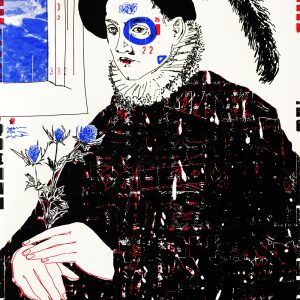 Portrait of the Artist Holding a Thistle (after Durer)