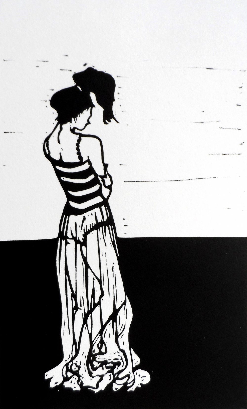 web VPL - Visible pencil lines - The artist wears a see-through skirt by Polly Marix Evans VPL - Visible pencil lines - The artist wears a see-through skirt