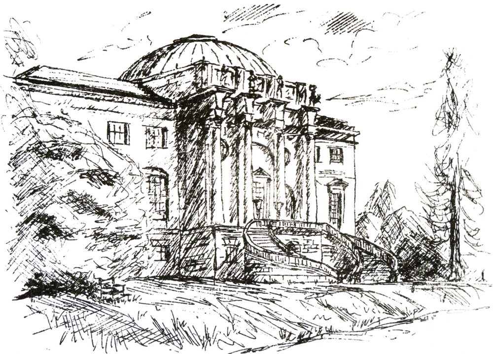 Larry South - Kedleston Hall Sketch 