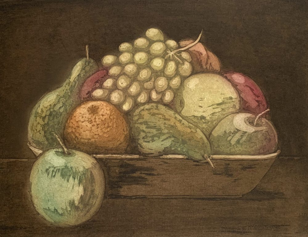 Ruth Greenwood - Fruit Bowl with Grapes web