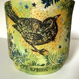 Blackbird Green Garden Vessel