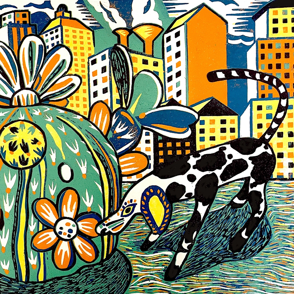 web Vincent Kelly - Oaxaca Dog and Cactus No 2
